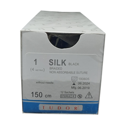 Suture Silk  w/o Needle 1/0