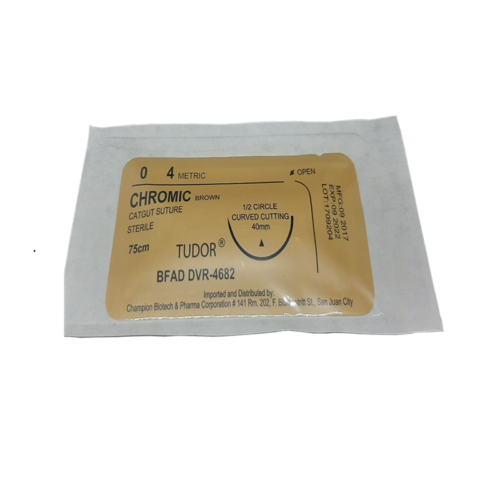 Suture Chromic Curve Cutting 0