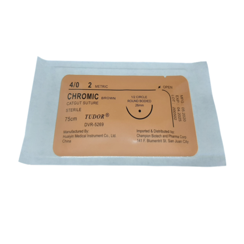 Suture Chromic Curve Cutting 4/0