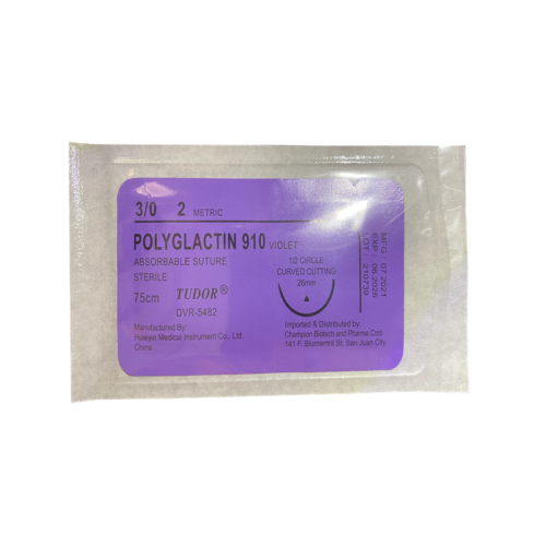 Suture Polyglactin Curve Cutting 3/0