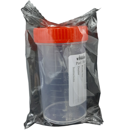 Specimen Container ( Urine ), with Label Sterile, 60mL, 10pcs