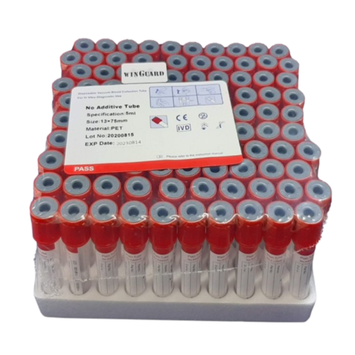 Vacuum Blood Collection Tube Red Top, No Addictive, 3mL