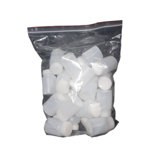Drug Testing Bottle, Urine Cups, Screwcap Non-Sterile, 60mL, White Plastic, 500pcs