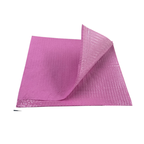 Dental Bibs 2 Ply 50pcs Fuchsia Pink