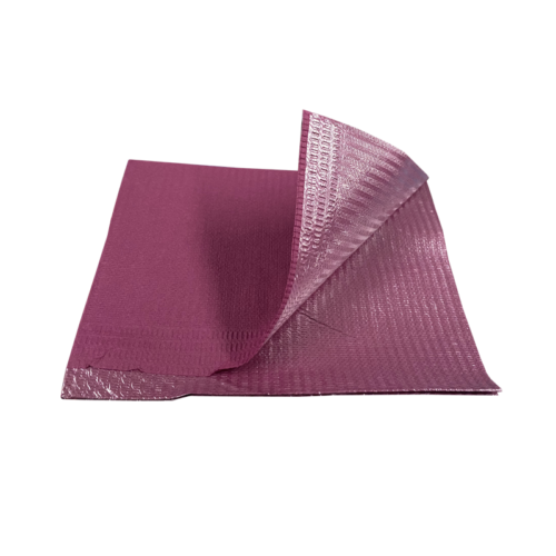 Dental Bibs 2 Ply 50pcs Red Wine